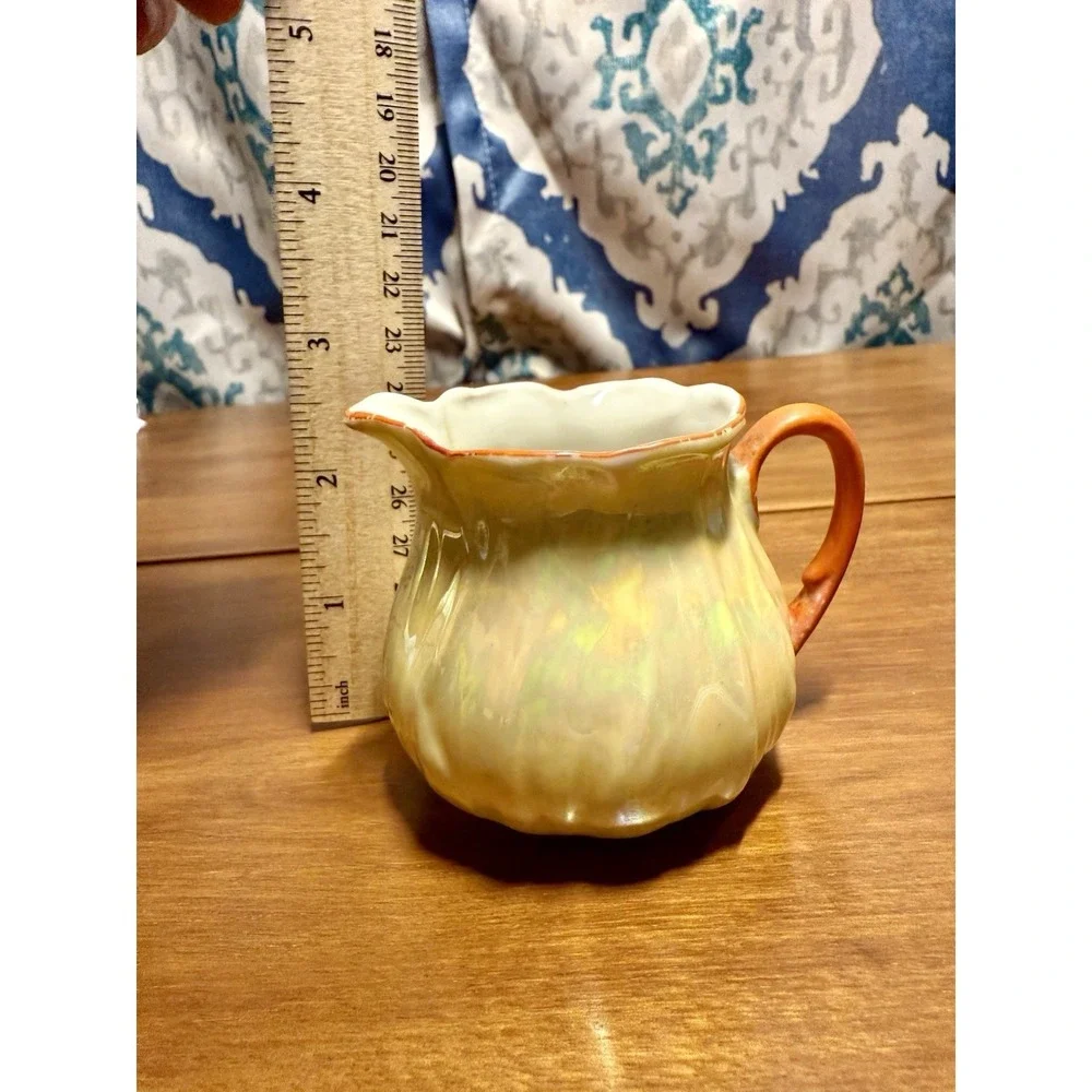 P.A.L.T. Czecho-Slovakia Porcelain Creamer Sugar Lusterware PALT Czaechoslavakia